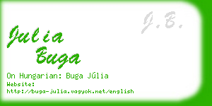 julia buga business card